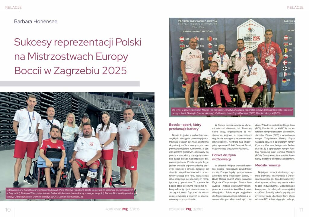 O kadrze bocci w kwartalniku KOPERNIK!